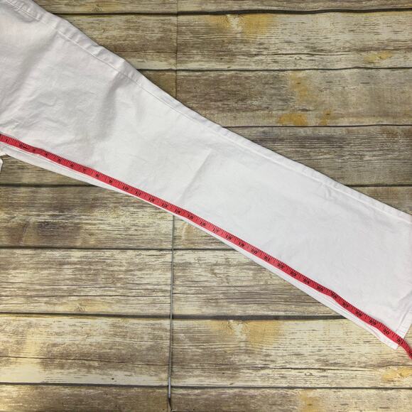 LOFT Denim White Stretch Midrise Bootcut Jeans Neutral Womens Sz 8 - Picture 5 of 9
